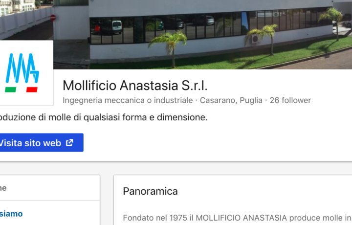 Mollificio Anastasia: con Linkedin più vicino ai clienti